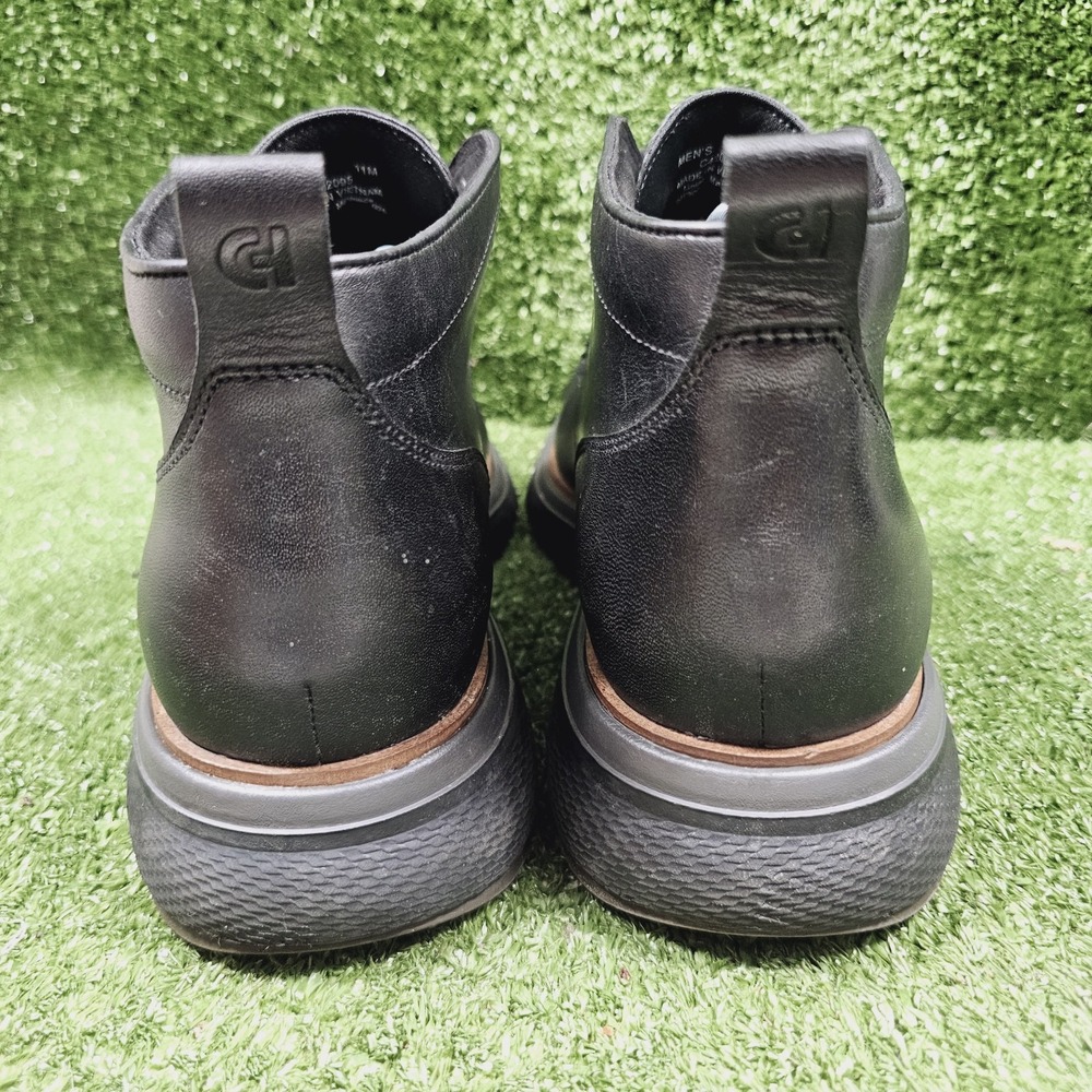 Cole Haan ZeroGrand Black Leather Ankle Casual Chukka Boots Mens Size 11 - Picture 5 of 10